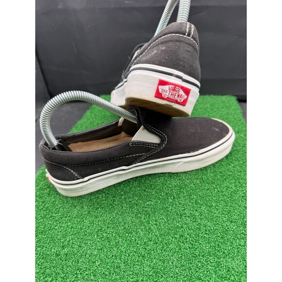 VANS Off The Wall  Slip-On Shoes Black Canvas Unisex Skateboard Casual - Picture 1 of 11